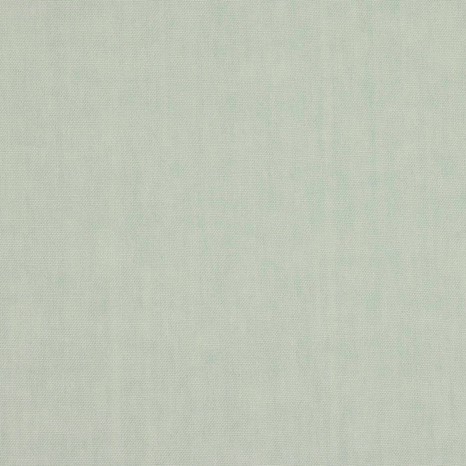 Pale opaline mint linen fabric with a fine plain weave texture
