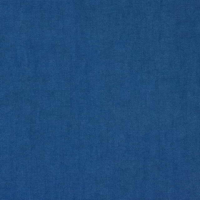 Deep blue plain linen swatch with fine, even weave