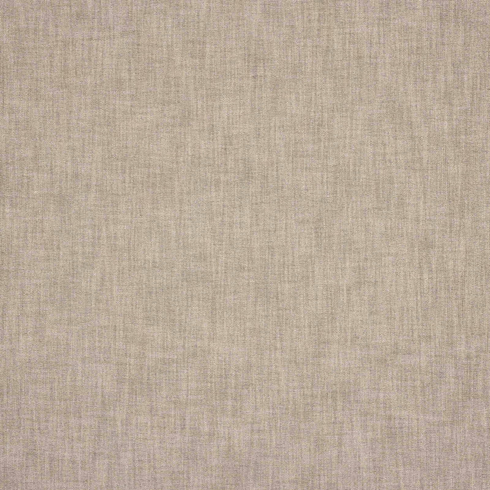 Close-up of warm sandy beige woven outdoor fabric with fine crosshatch texture