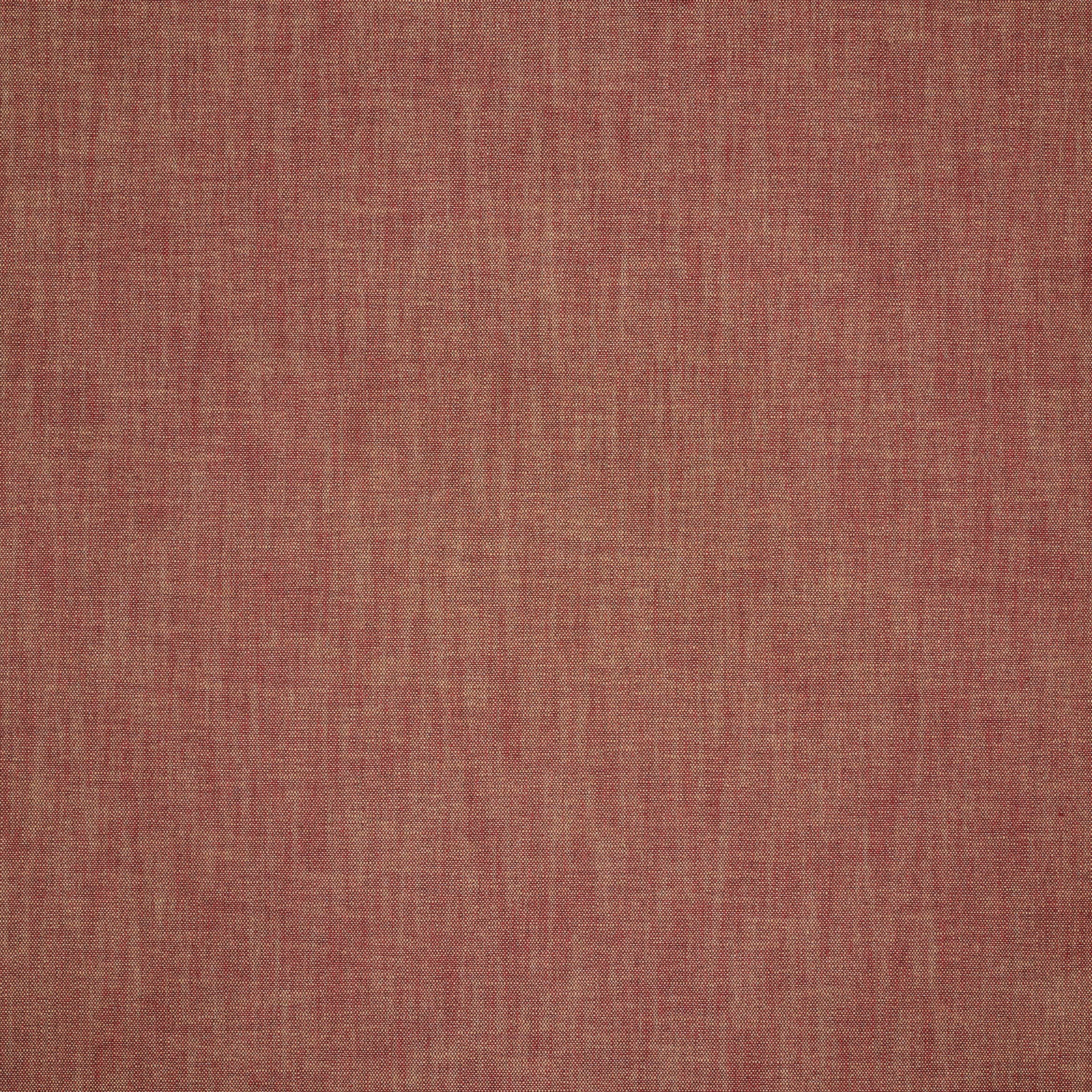 Muted brick-red plain weave fabric with fine vertical texture