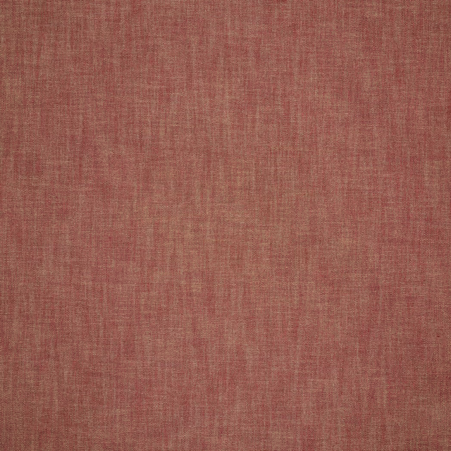 Muted brick-red plain weave fabric with fine vertical texture