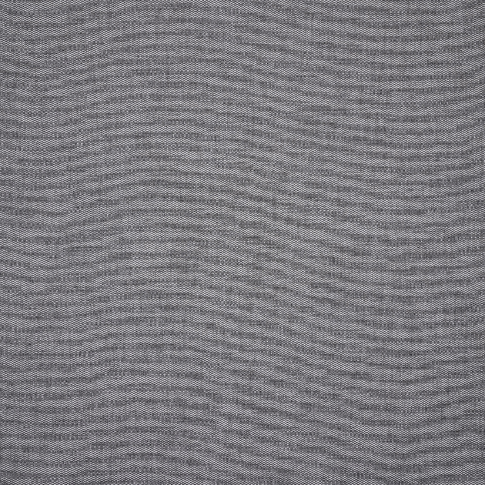 Close-up of cool gunmetal grey plain woven outdoor fabric with fine texture