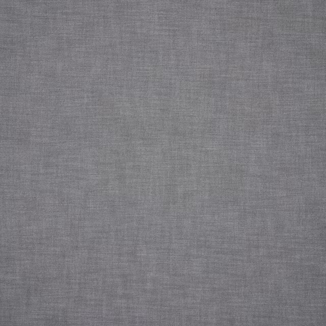 Close-up of cool gunmetal grey plain woven outdoor fabric with fine texture
