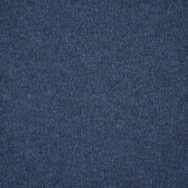 Close-up of a deep navy blue plain-woven outdoor fabric with fine texture