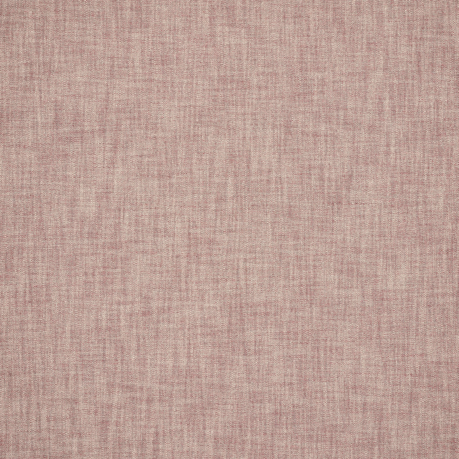 Close-up of a muted dusty rose-red woven fabric with fine crosshatch texture