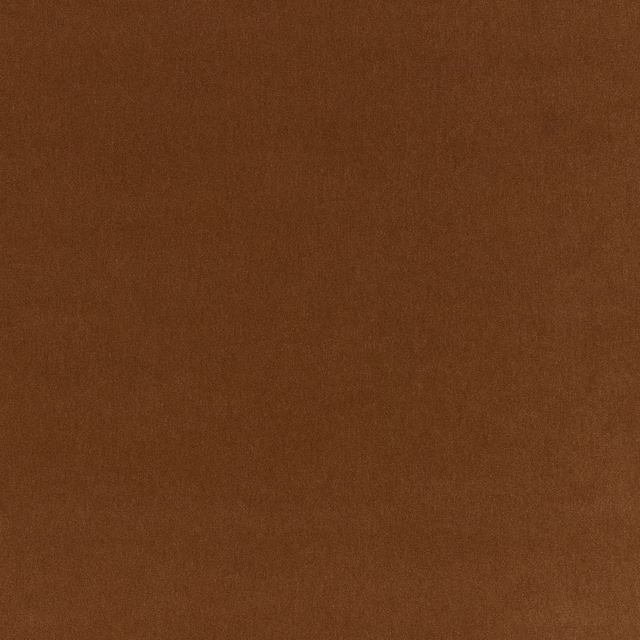 Deep tobacco-brown plain woven fabric with a soft, matte texture