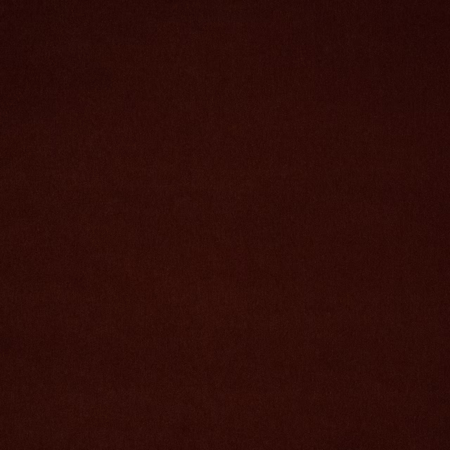 Deep chocolate brown plain woven fabric swatch with soft matte texture