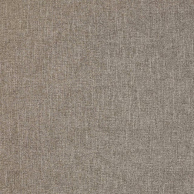 Close-up of soft mushroom taupe woven fabric with a fine linen-like texture