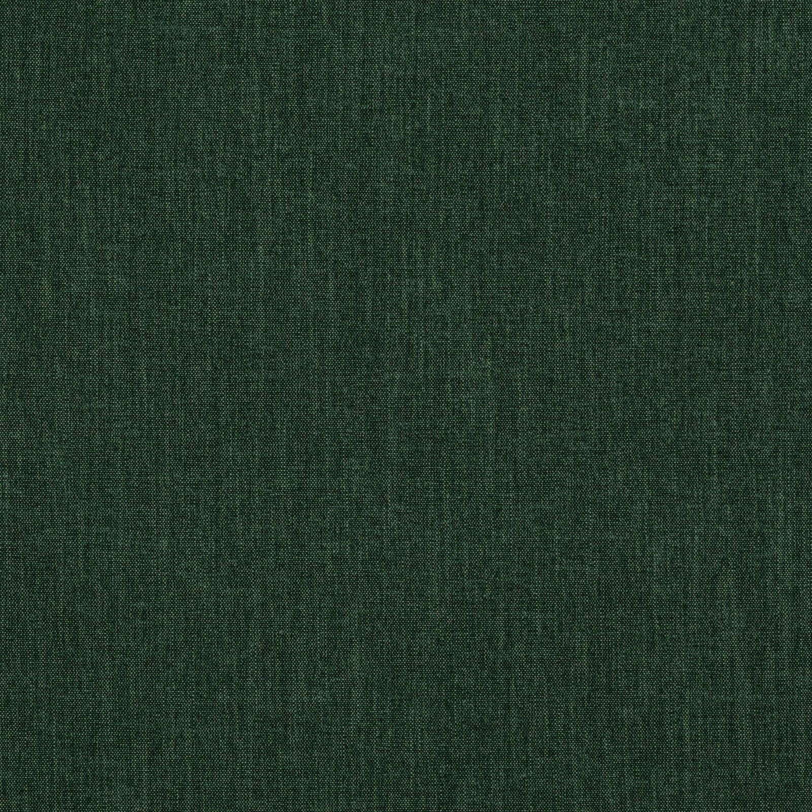 Deep forest green woven fabric swatch with fine textured plain surface