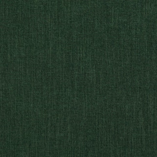 Deep forest green woven fabric swatch with fine textured plain surface