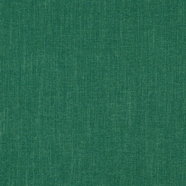 Close-up of Palma Jade plain weave fabric in rich jade green