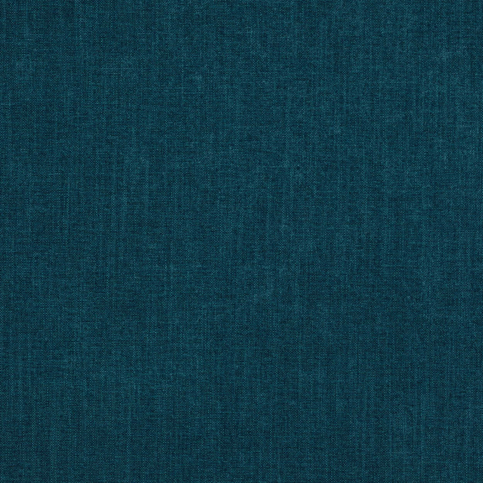 Deep kingfisher teal plain-woven fabric with subtle textured grain