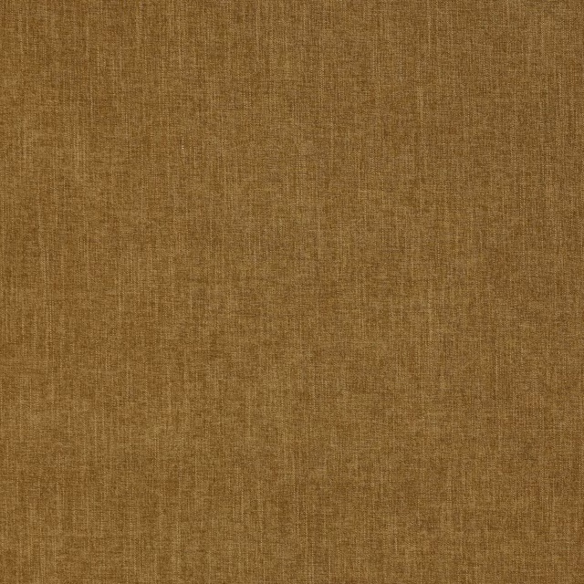 Close-up of a warm ochre gold plain-woven fabric with a matte textured surface