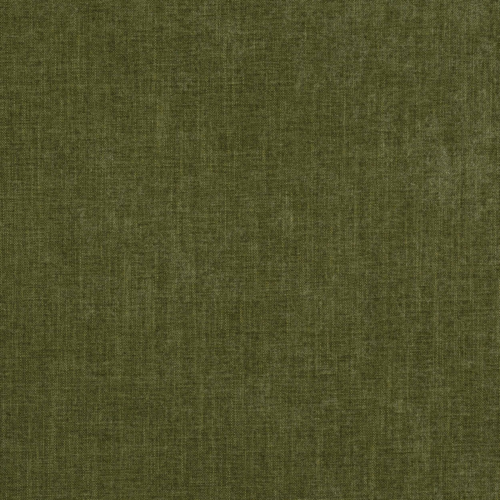Muted olive green plain-woven fabric with fine crosshatch texture