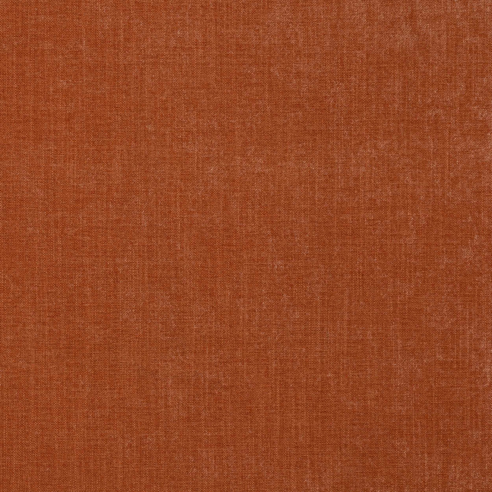 Warm paprika terracotta plain-weave fabric with a fine matte texture