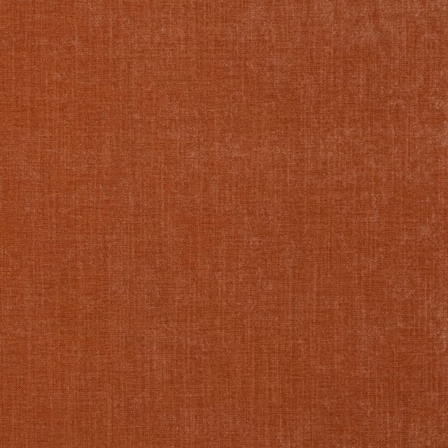 Warm paprika terracotta plain-weave fabric with a fine matte texture