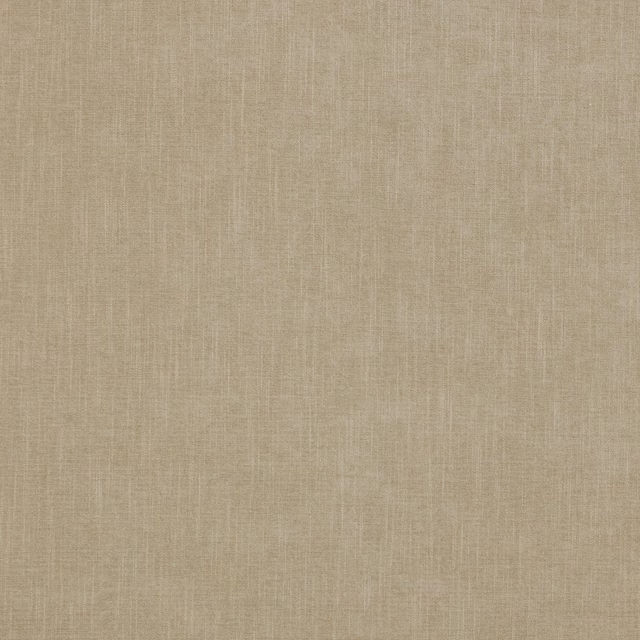 Warm sand beige plain woven fabric with fine linen-like texture