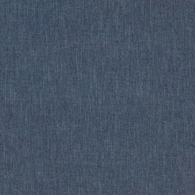Close-up of a muted teal plain woven fabric with fine vertical texture
