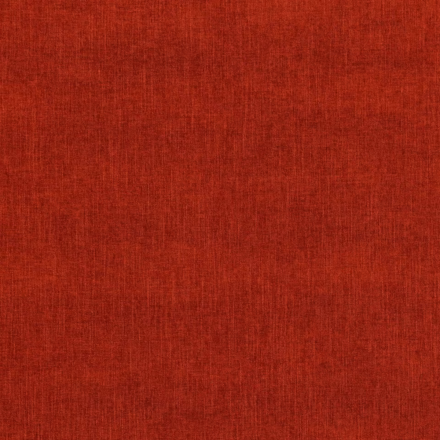 Deep tomato-red woven fabric with a fine, subtly striated texture