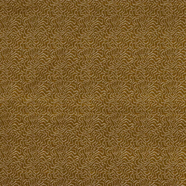 Bronze-gold textured fabric swatch with dense rippling small-scale pattern