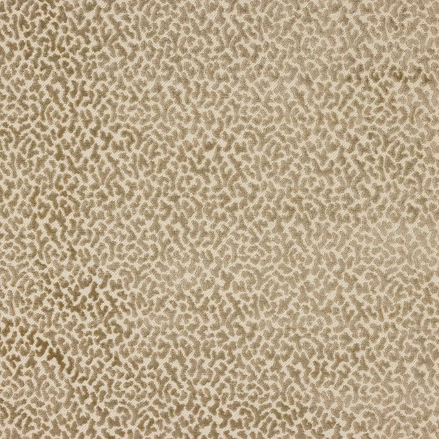Close-up of small abstract greige and taupe patterned fabric swatch