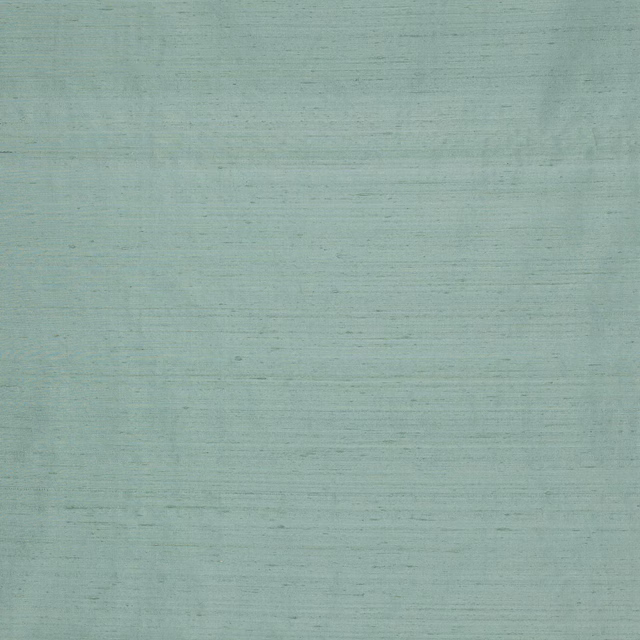 Pale aqua green silk fabric with subtle slubbed texture and soft sheen