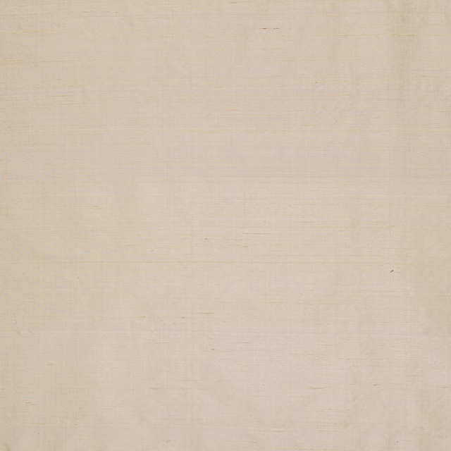 Pale bone ivory silk fabric with subtle horizontal slubs and soft sheen