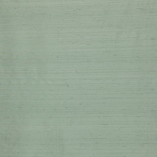 Soft celadon green silk with fine horizontal striations and a subtle sheen
