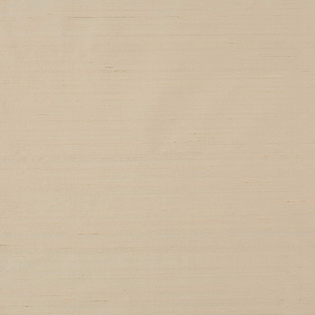 Pale clotted cream silk fabric with subtle slubbed texture and soft sheen
