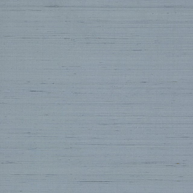 Pale cornflower blue silk swatch with fine horizontal slubs and soft sheen