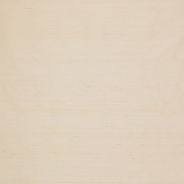 Pale cream silk fabric with subtle horizontal slubs and soft sheen