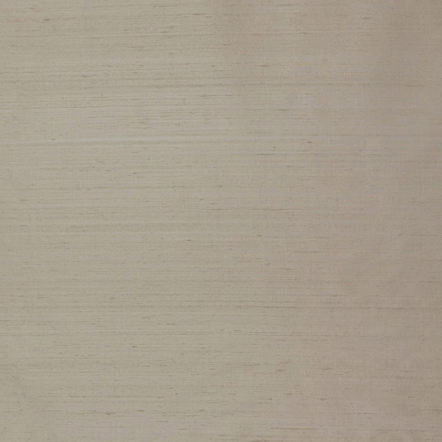 Soft fawn-beige silk fabric with fine horizontal slub and subtle sheen