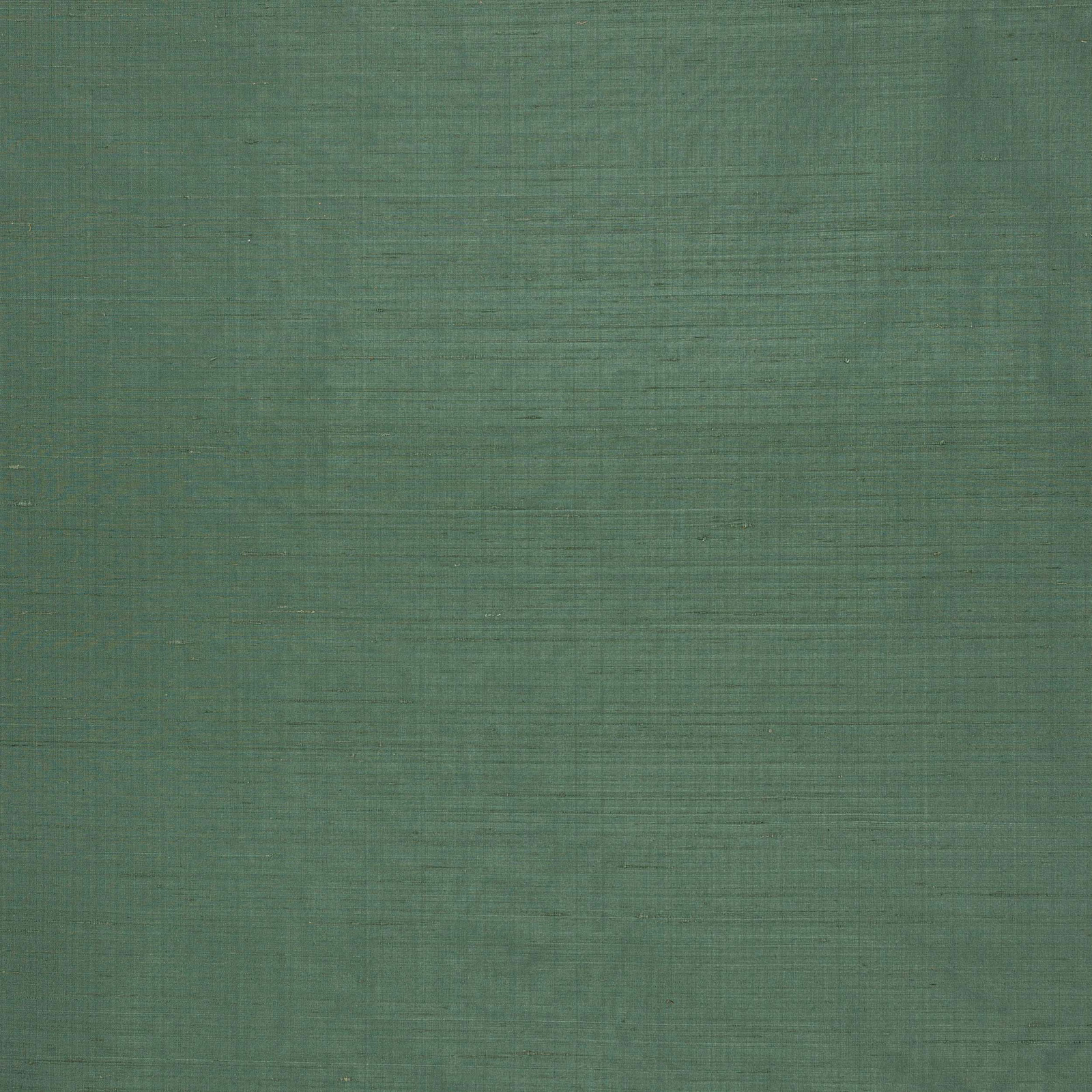 Muted forest green silk swatch with fine horizontal striation and soft sheen