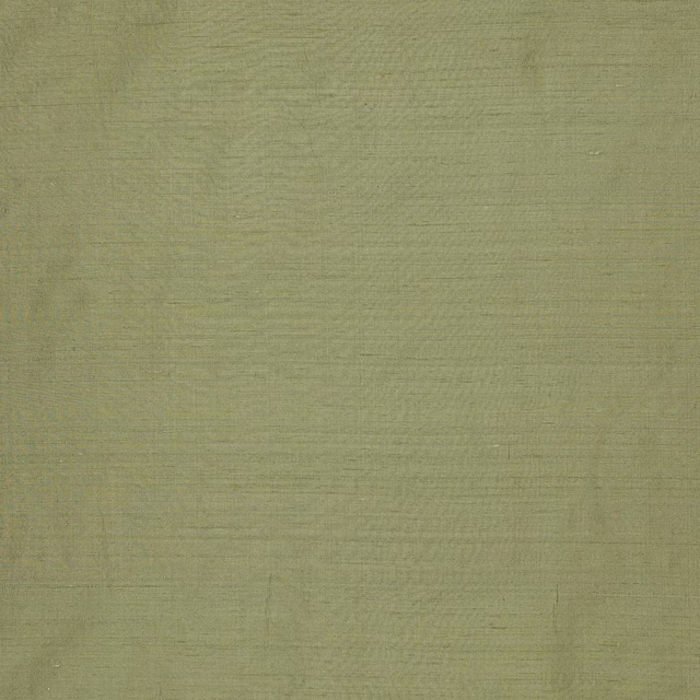 Muted olive green silk fabric with subtle horizontal striations and soft sheen