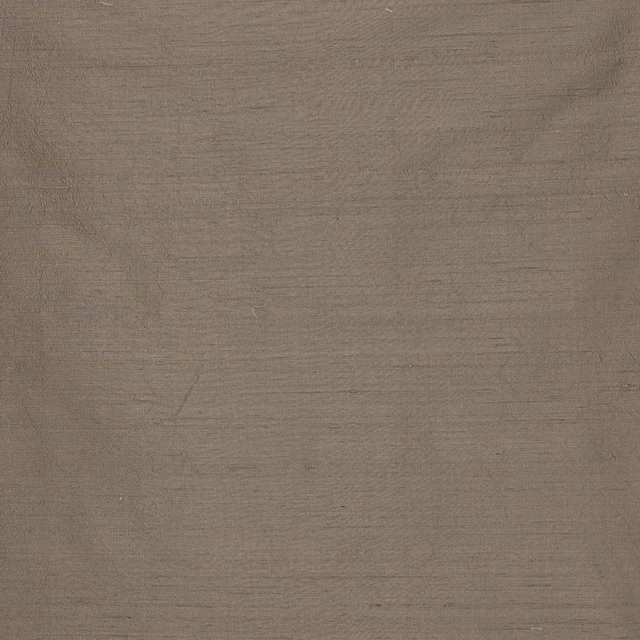 Muted taupe silk swatch with a smooth, lightly slubbed sheen