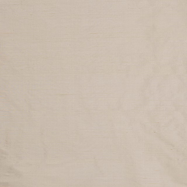 Pale parchment silk fabric with a soft lustre and subtle slubbed weave