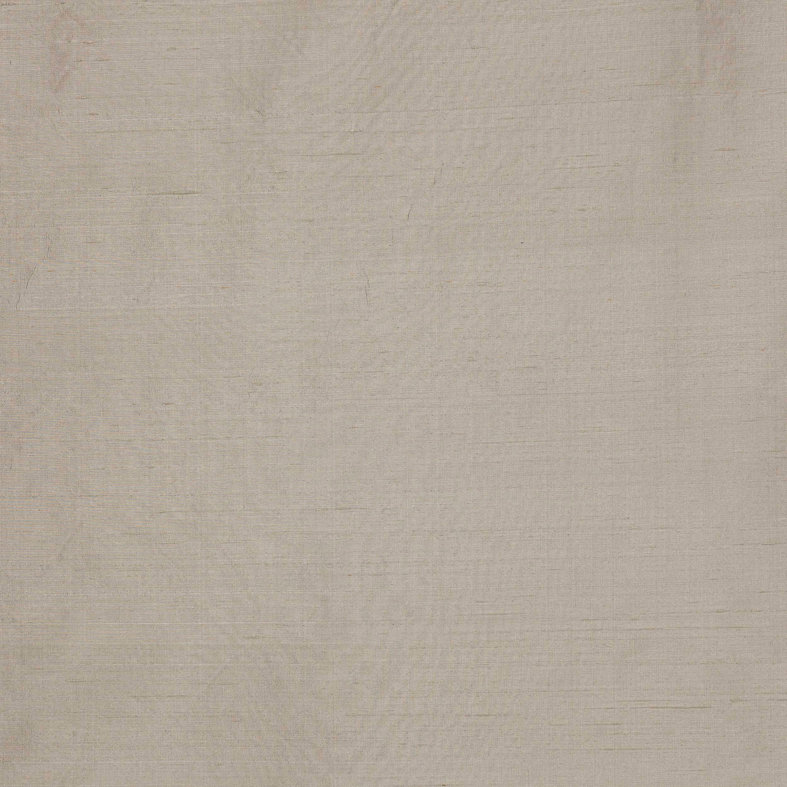 Close-up of pale quartz cream silk plain weave with subtle slub texture
