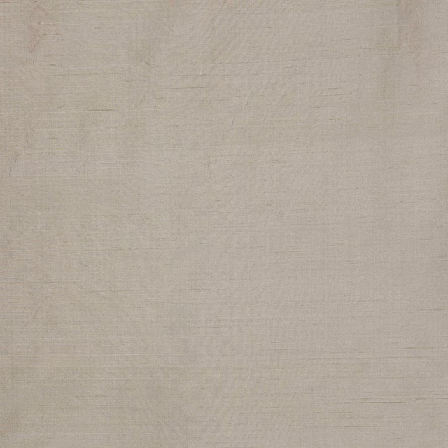 Close-up of pale quartz cream silk plain weave with subtle slub texture