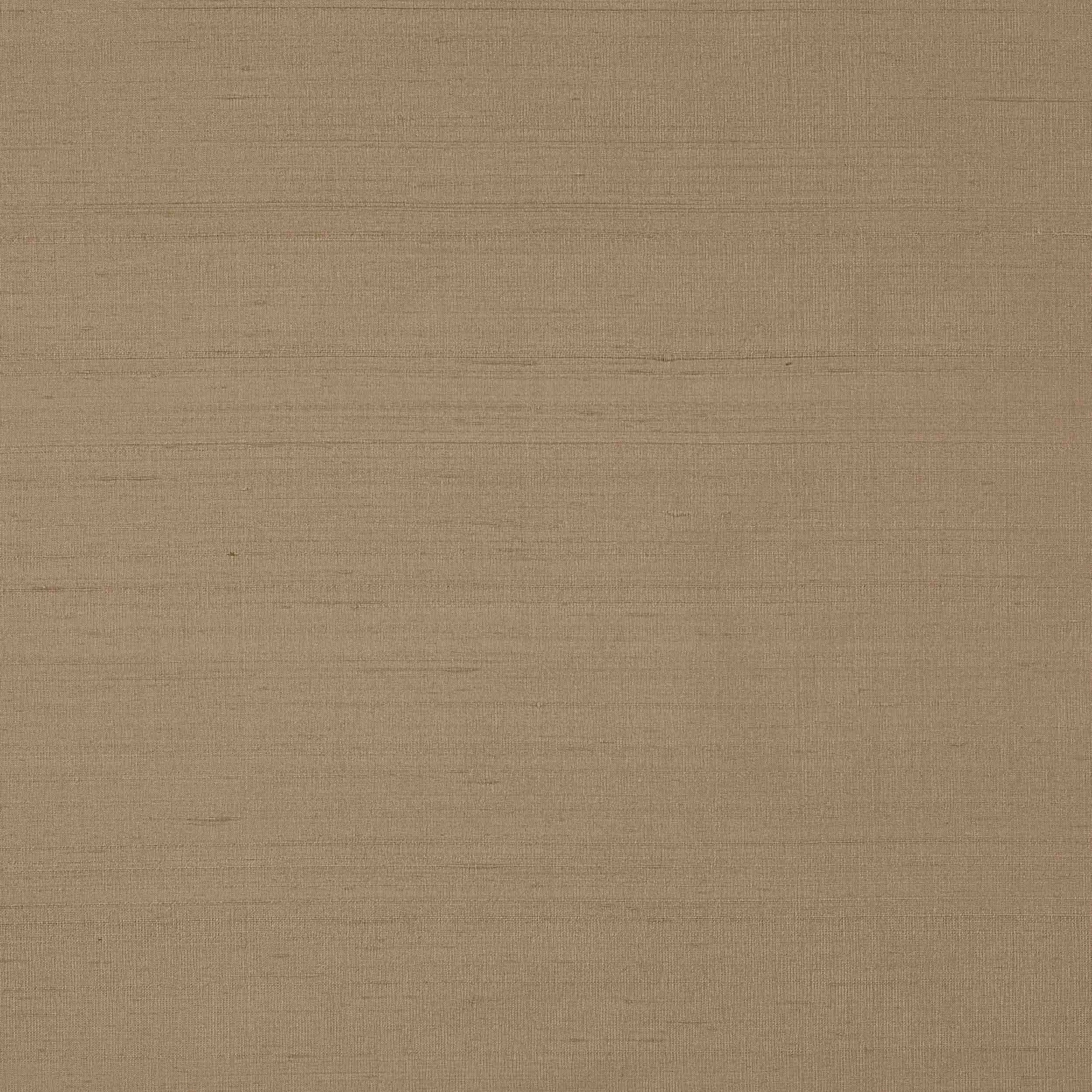 Plain sandy beige silk swatch with fine horizontal striations and soft matte sheen