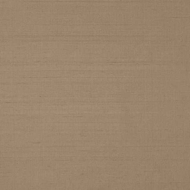 Plain sandy beige silk swatch with fine horizontal striations and soft matte sheen