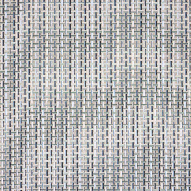 Close-up of Paros Mer woven fabric in soft silver grey and taupe grid