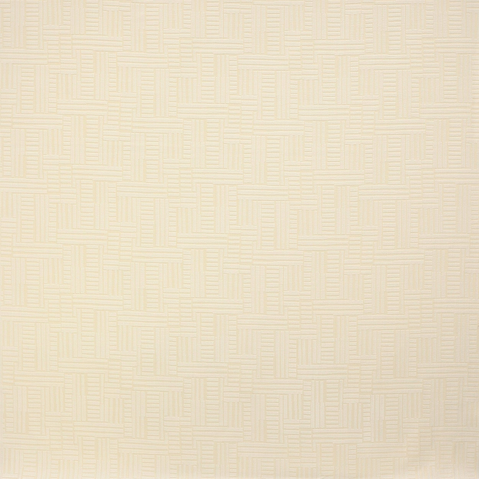 Pale ivory woven fabric with subtle basket-style geometric texture