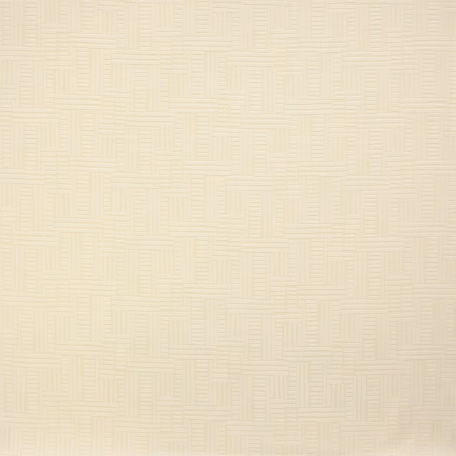 Pale ivory woven fabric with subtle basket-style geometric texture