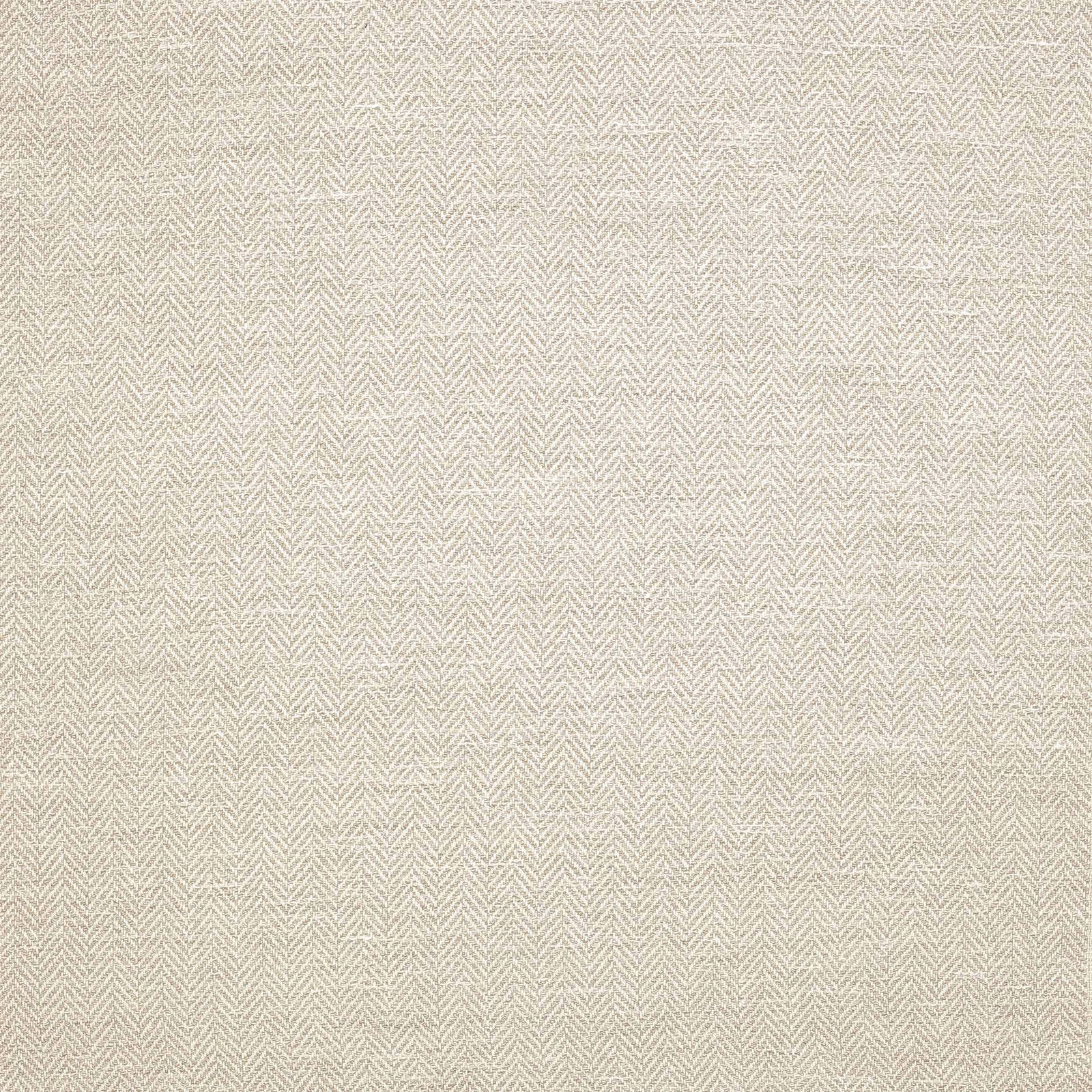 Close-up of pale warm cream herringbone woven fabric with fine texture