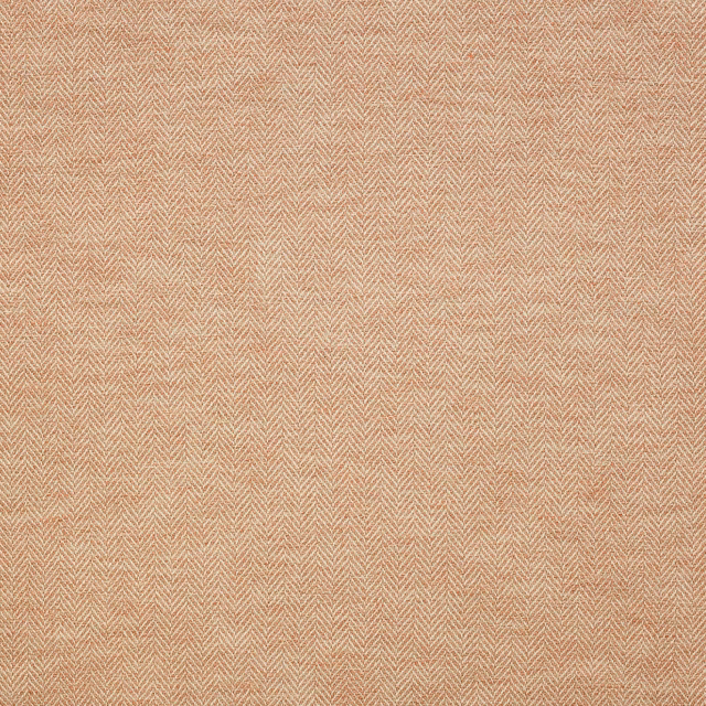 Soft peach-terracotta herringbone weave with fine chevron texture