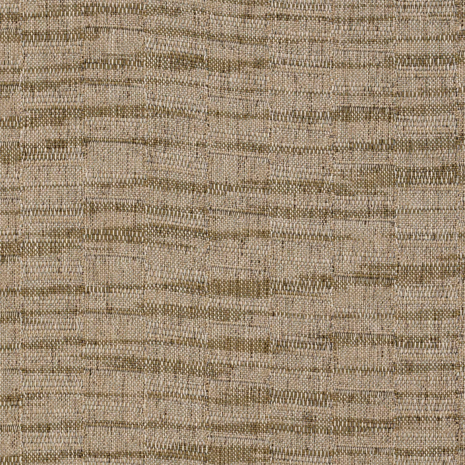Close-up of a muted sage-olive woven fabric with striated slub texture