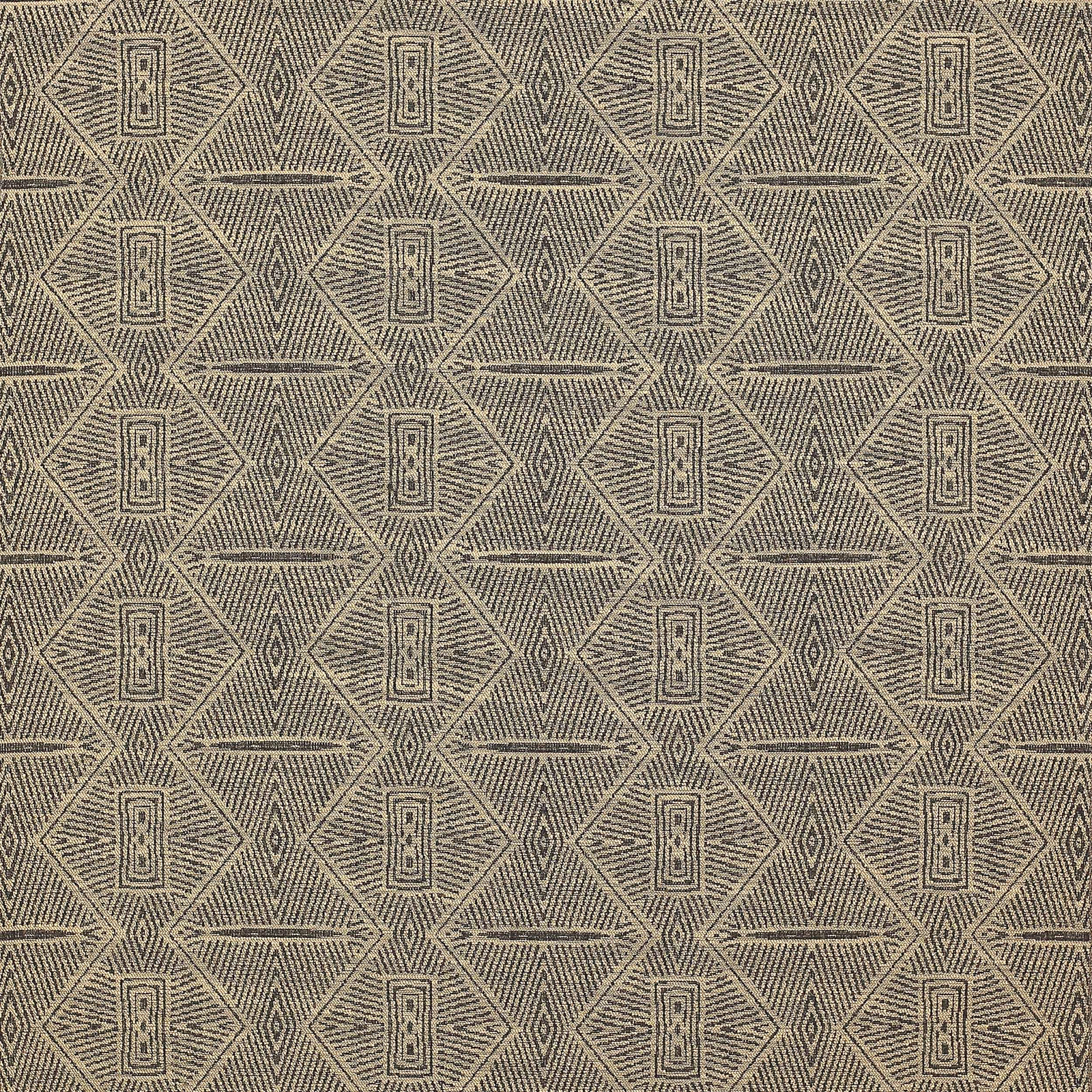 Close-up of Horta Bark fabric showing a warm beige geometric diamond weave