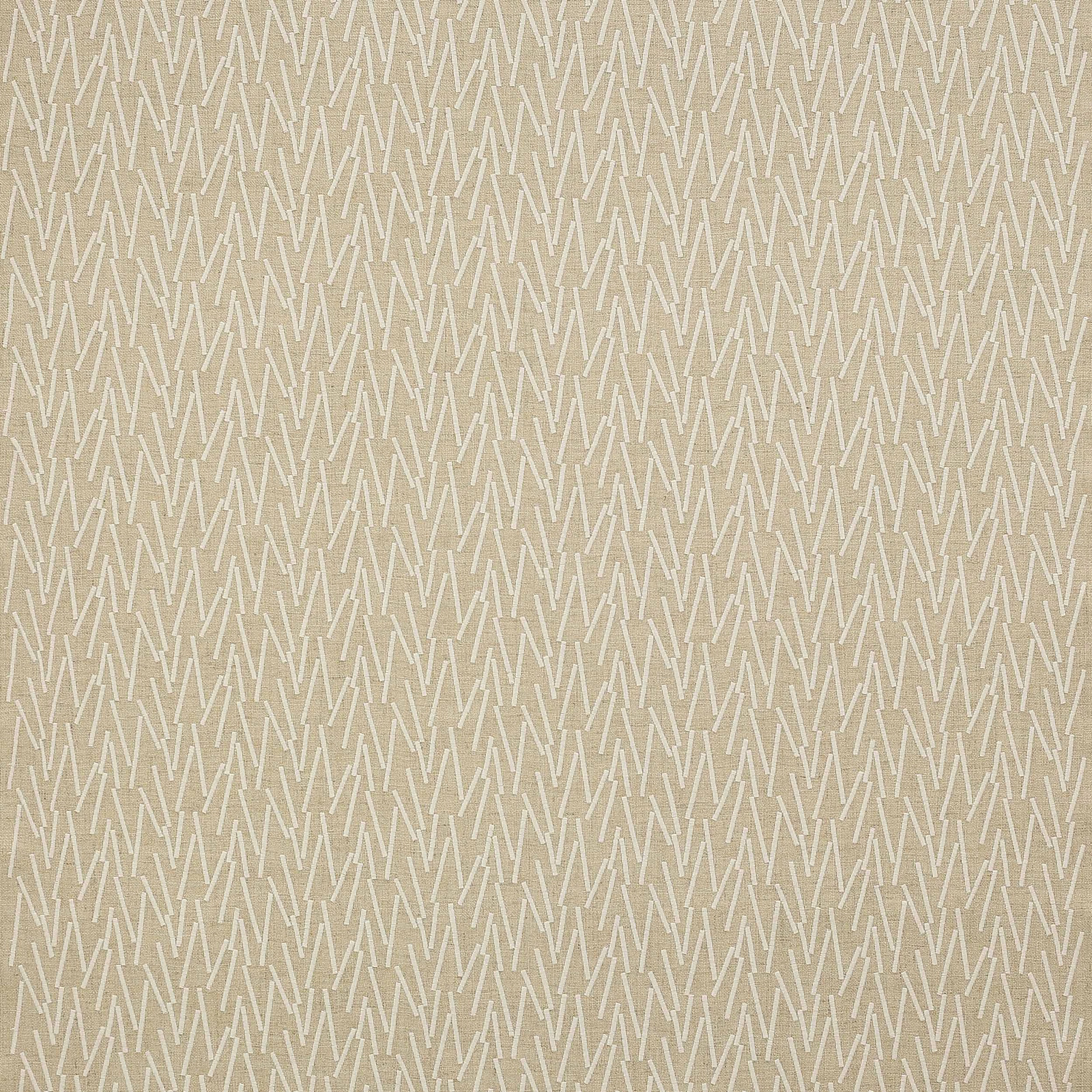 Pearl beige woven fabric with fine zigzag chevron pattern