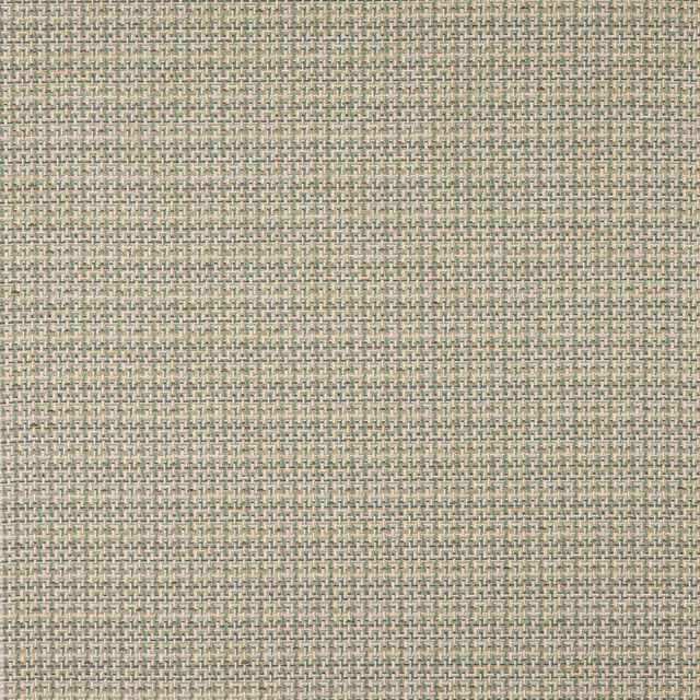 Close-up of a small woven fabric in soft grey-blue with a fine textured lattice