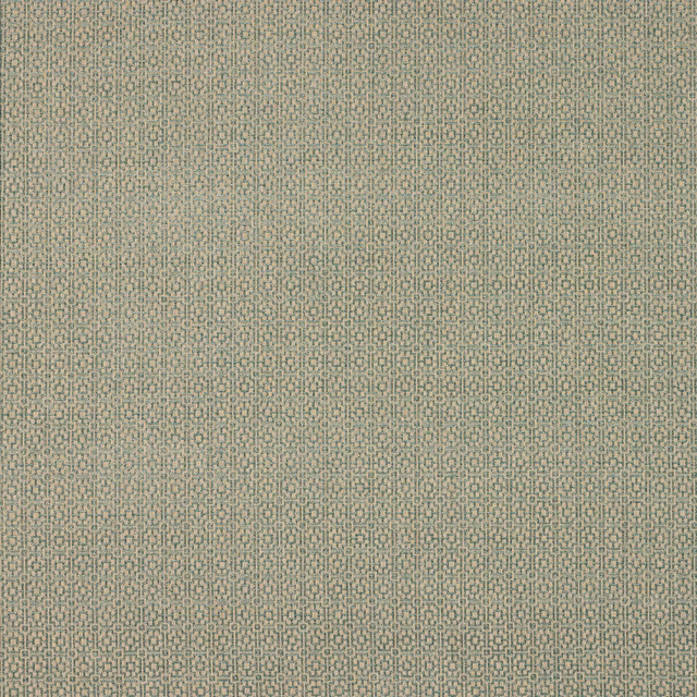 Close-up of small geometric woven fabric in muted old blue and grey tones